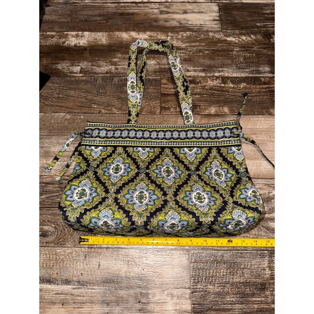 Vera Bradley Shoulder Bag - Cambridge blue and green